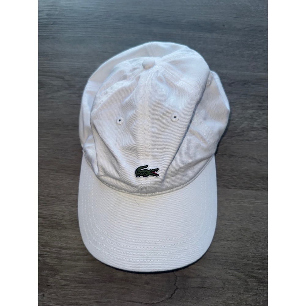 Lacoste White Unisex Baseball Hat
